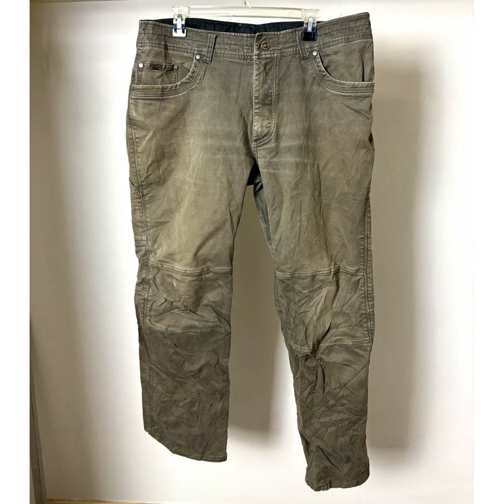 Kuhl Mens Gray Casual Pants Flat Front Solid Pockets 38x32